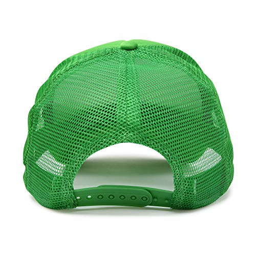 DALIX Solid Blank Trucker Hats Caps 2 Pack - color: Kelly Green