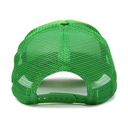 DALIX Solid Blank Trucker Hats Caps 2 Pack - color: Kelly Green