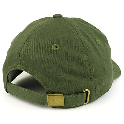 Trendy Apparel Shop Plain Unstructured Relaxed Style Dad Hat - color: Olive