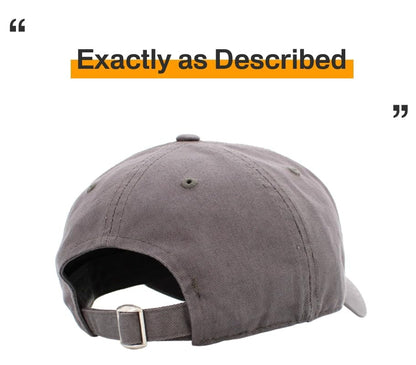 KBETHOS® Classic Washed Cotton Baseball Cap - color: Dark Gray