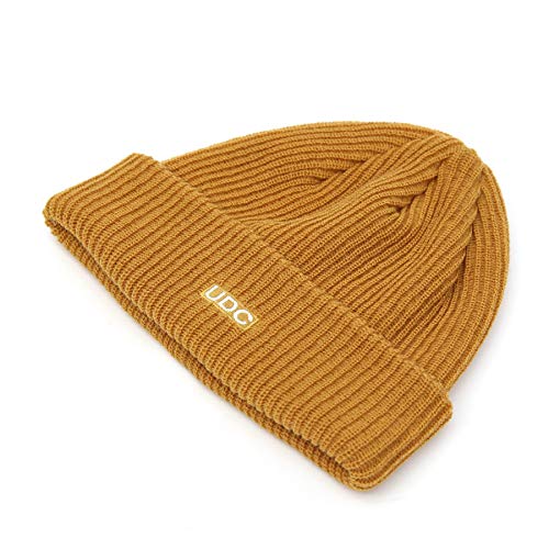 UNDERCONTROL Flexible Fit Logo Embroidery Beanie for Unisex, Fall Winter Thin Long Acryl Trawler Knit Slouchy Skull Cap, Korea