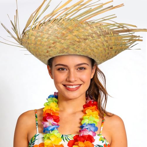 Wide Brim Woven Sun Hat Beach Straw Crochet Hat