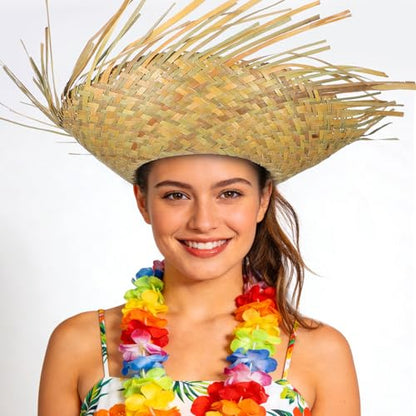 Wide Brim Woven Sun Hat Beach Straw Crochet Hat
