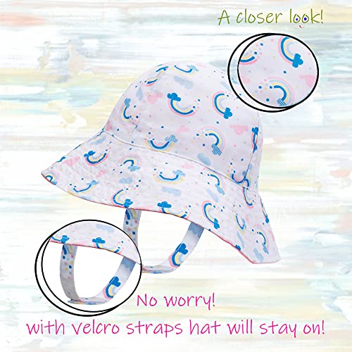 PEAK 2 PEAK Baby Boys & Girls Swim Hat & Booties Set, UPF 50+ Sun Protection, 0–12 Months