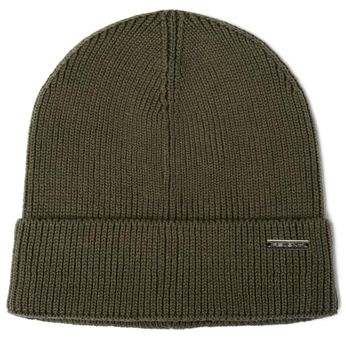 Revony 100% Cotton Men’s Skull Beanie – Soft, Structured, Everyday Comfort - color: Green