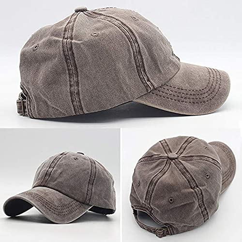 Mommy Jennie Unisex Vintage Washed Distressed Baseball-Cap Twill Adjustable Dad-Hat - color: A23 Coffee(new)