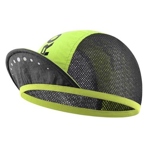 ROCKBROS Cycling Cap with Sun Visor Cooling Mesh Skull Cap Helmet Liner - color: Green