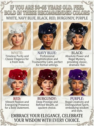 Petaluna Women's Flower Beret Suitable for Church Wearing Elegant Breathable Wedding Party Retro French Headdress - color: Pink