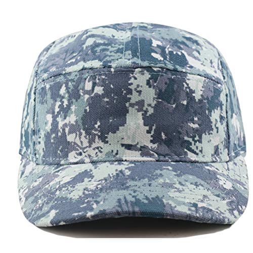 The Hat Depot Exclusive Made in USA Cotton 5 Panel Unstructured Outdoor Cap - color: Camo4