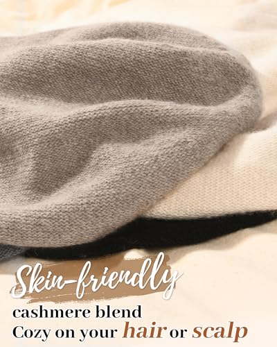 FURTALK Slouchy Beanies for Women Winter Hats Soft Warm Beanie Hat Ladies Knitting Skull Beanies - color: Black