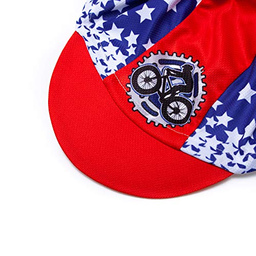 Weimostar Unisex Cycling Cap Hat Anti-Sweat Breathable - color: Usa