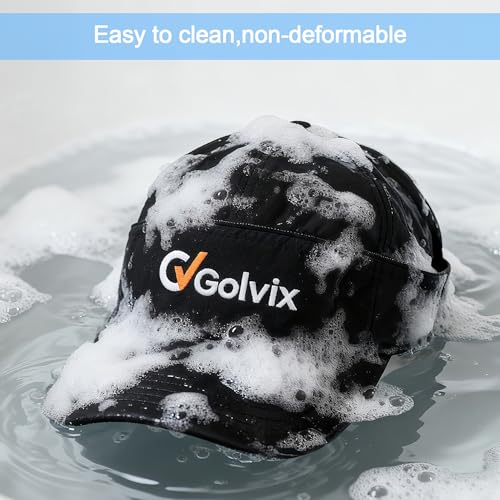 2-in-1 Convertible Golf Visor & Baseball Cap, Lightweight Breathable Sports Hat for Men & Women, Adjustable 100% Polyester - color: Black