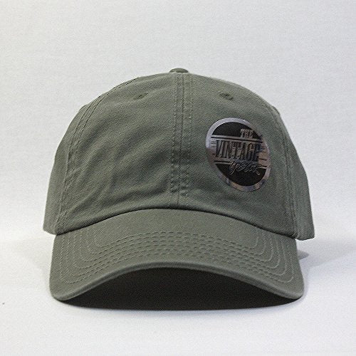 Classic Blank Dad Hat Cotton Adjustable Strap Baseball Cap - color: Olive Green
