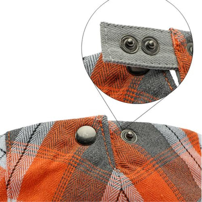2 Pack Men's Plaid Cotton Flat Newsboy Ivy Cabbie Golf Gatsby Cap Hat - color: 770oc
