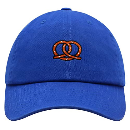 JPAK Pretzel Premium Dad Hat Embroidered Cotton Baseball Cap Snack - color: Blue