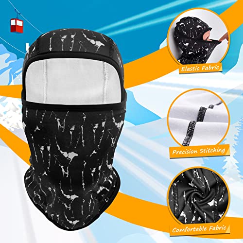 BAVST Toddler Boys Winter Balaclava Hat Windproof Kids Warm Ski Full Face Cover Baby Girls Cold Weather Snow Hat - color: Black, size: 2-8 Years