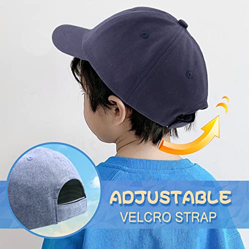 BAVST Boy Baseball Cap for Baby Toddler Girls Summer Cap Sun Protection Dinosaur Kids Trucker Hats for 1-3Years Old - color: W-denim