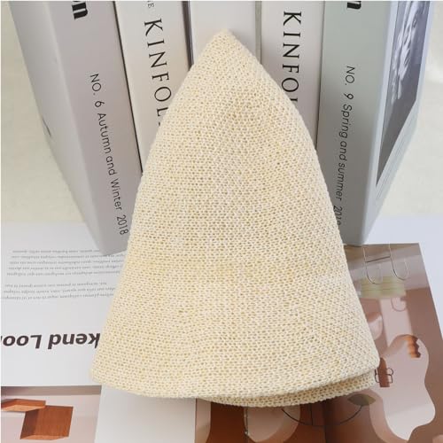 Eigso Womens Mesh Woven Bucket Hats Summer Outdoor Beach Straw Bucket Hat for Woman Packable Beach Hat - color: B1 : White