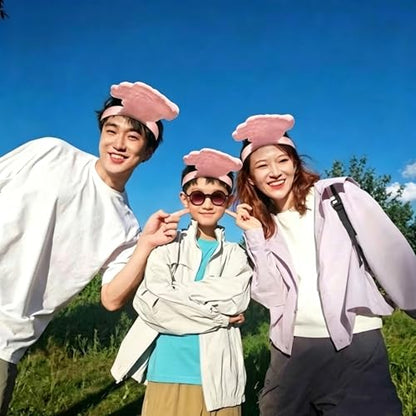 Novelty Hand Hat Visor - color: Pink