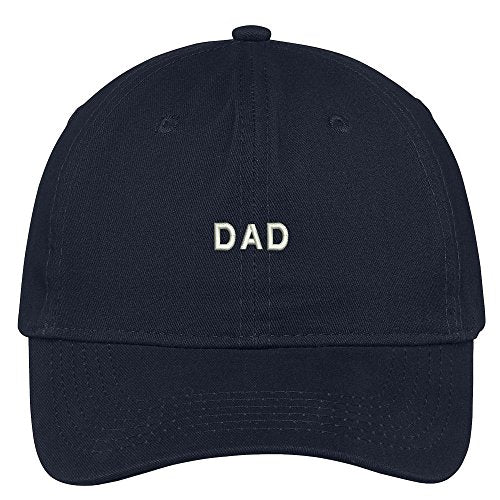 Trendy Apparel Shop Dad Embroidered Soft Cotton Low Profile Dad Hat Baseball Cap - color: Navy