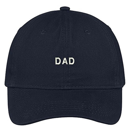 Trendy Apparel Shop Dad Embroidered Soft Cotton Low Profile Dad Hat Baseball Cap - color: Navy