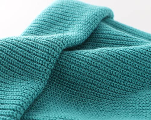 Connectyle Classic Double Layer Knit Beanie Hat Warm Thick Acrylic Winter Hats Daily Cuffed Beanies Watch Hat for Men Women - color: Lake Blue