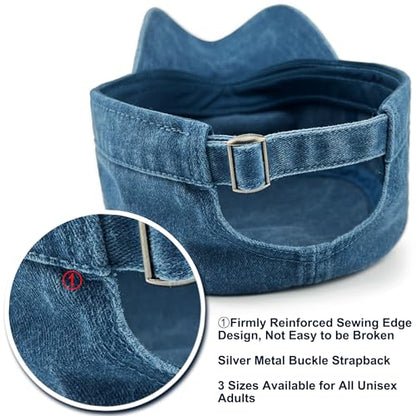 Loneshark Washed Cotton Military Hat Cadet Cap Army Flat Top Basic Everyday - color: Blue, size: X-Large-XX-Large