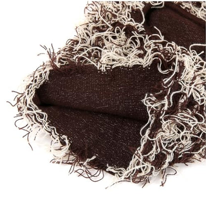 KORADI Women's Balaclava Mens Distressed Tassel Knit Hat Ski Full Face Masks Hats Winter Heart Embroidery Y2k Beanies - color: Yellow