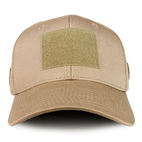 Armycrew Military Tactical Patch Structured Operator Baseball Cap - color: Khaki