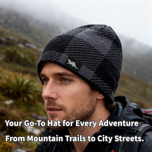 OTTER Waterproof Beanie for Men Women - color: Grey-b