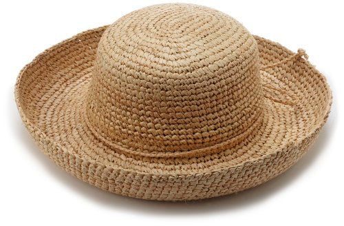 San Diego Hat Company Women's Crochet Raffia Hat - color: Natural