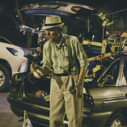 Straw Fedora Hat for Men Panama Hat Short Brim Summer Sun Hat - color: Black Belt-cream