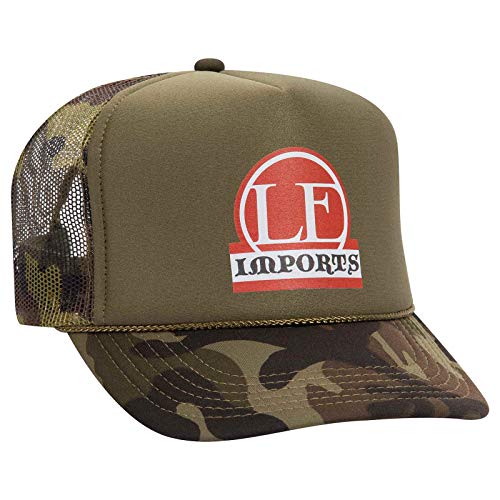 OTTO Wholesale 12 x Polyester Foam Front 5 Panel High Crown Mesh Back Trucker Hat - (12 Pcs) - color: Camo 021cpb