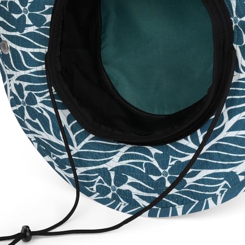 MISSION Cooling Bucket Hat - Unisex Wide-Brim Hat for Men & Women - Lightweight, Foldable & Durable - Cools Up to 2 Hours - color: Teal Leaf