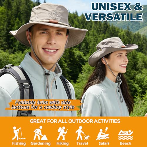 EINSKEY Classic Unisex Sun Hat | Waterproof Wide Brim Bucket Sun Hat