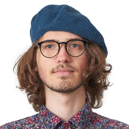 CHARM Knit Tam Hats for Women & Men - color: Navy
