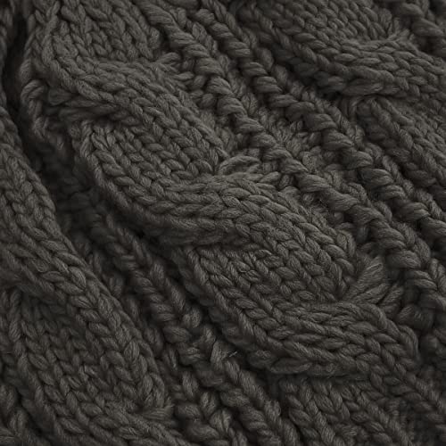 allydrew Winter Thick Knit Beanie Slouchy Beanie for Men & Women - color: Ebony
