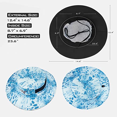 KastKing Sol Armis UPF 50 Boonie Hat for Sun Protection,Men Women - color: Sky Blue