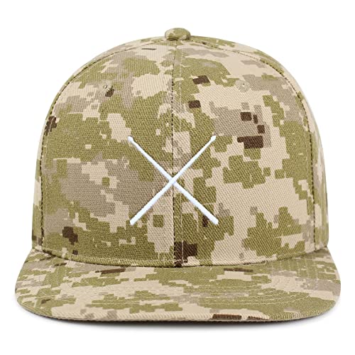 JPAK Drum Stick Hip-Hop Snapback Hat Embroidered Baseball Cap Drummer - color: 13. Desert Camo