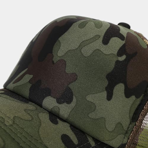 Women's Men's Fashion Baseball Cap Adjustable Strapback Hats Dad Hat Visor Sports Hat - color: Camouflage