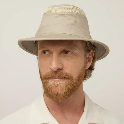 Tilley T5MO Adventure Airflo Hat, UPF 50+ Men's Sun Hat - color: Khaki/Olive, size: 7