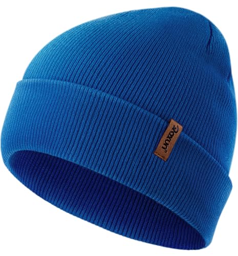 ROXUN Beanie for Men/Women Winter Hat Soft Warm Unisex Skull Stocking Cap - color: Indigo