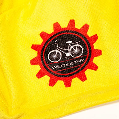 Weimostar Polyester Men Cycling Bike Bicycle Cap MTB Hat Sweat Wicking - color: Yellow