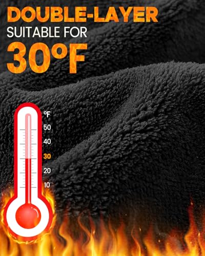 BEACE Winter Fleece Line Beanie Knit Hats with Ear Flaps for Men Women,Warm Thermal Stocking Caps for Outdoor Cold Weather - color: Lightgray