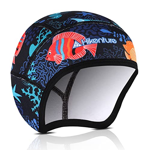 Hikenture Kids Skull Cap Helmet Liner Winter Hat for Boys and Girls Beanie Ski Hat with Thermal Fleece for Snow Sports… - color: Sea10