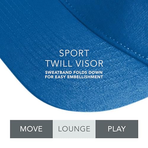 Augusta Sportswear Sport Twill Visor - color: Royal
