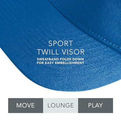 Augusta Sportswear Sport Twill Visor - color: Royal