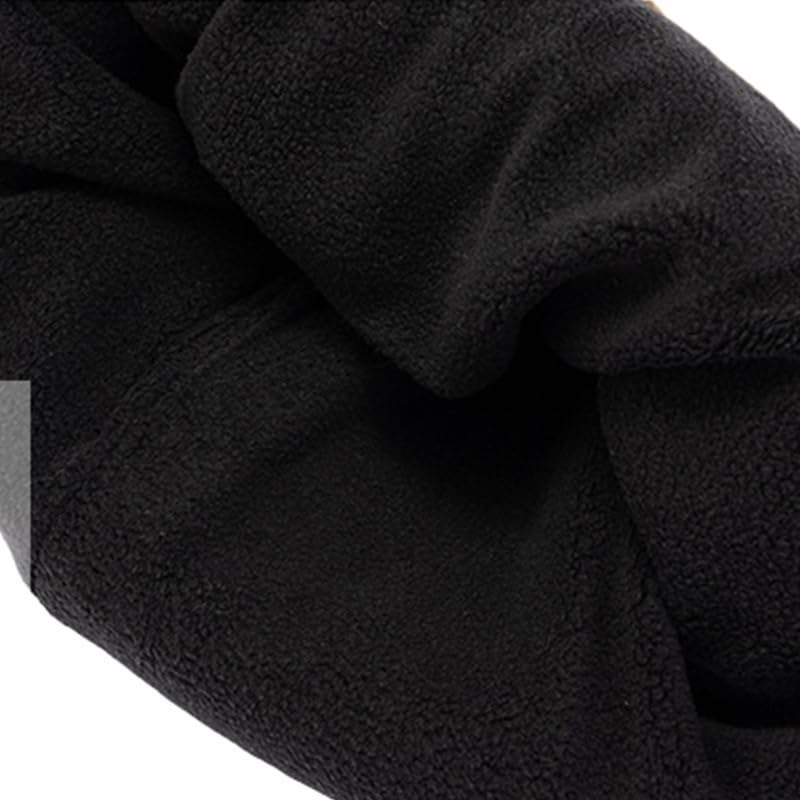 Oversize Wool Kitted Beanie Big Head Men Women Sports Cuffed Cap Dad Winter Warm Fleece Linned Skullies - color: Wine Red