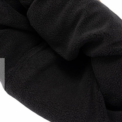 Oversize Wool Kitted Beanie Big Head Men Women Sports Cuffed Cap Dad Winter Warm Fleece Linned Skullies - color: Wine Red