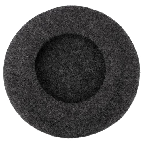 ZAKIRA Wool French Beret for Men & Women, Plain - color: Grey